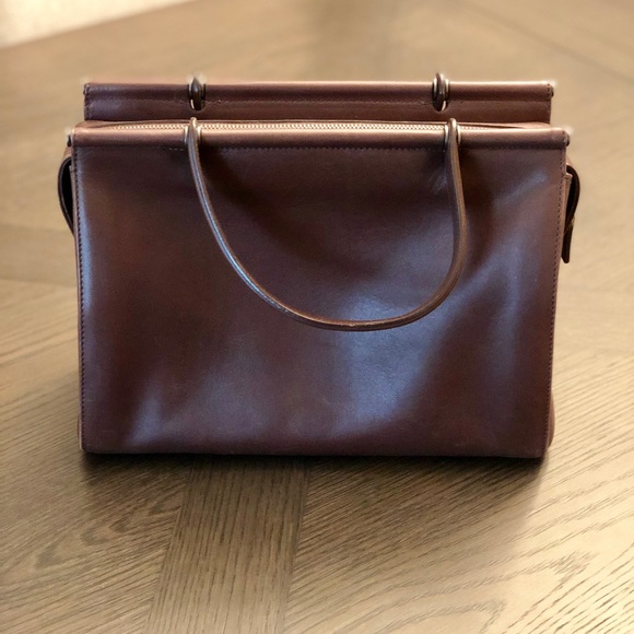 Vintage Coach Brown Leather Satchel - Picture 2 of 7